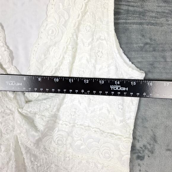 Womens Top Small Angel Floral Lace Twist Front‎ Fairy Coquette Feminine Dainty - Picture 3 of 6